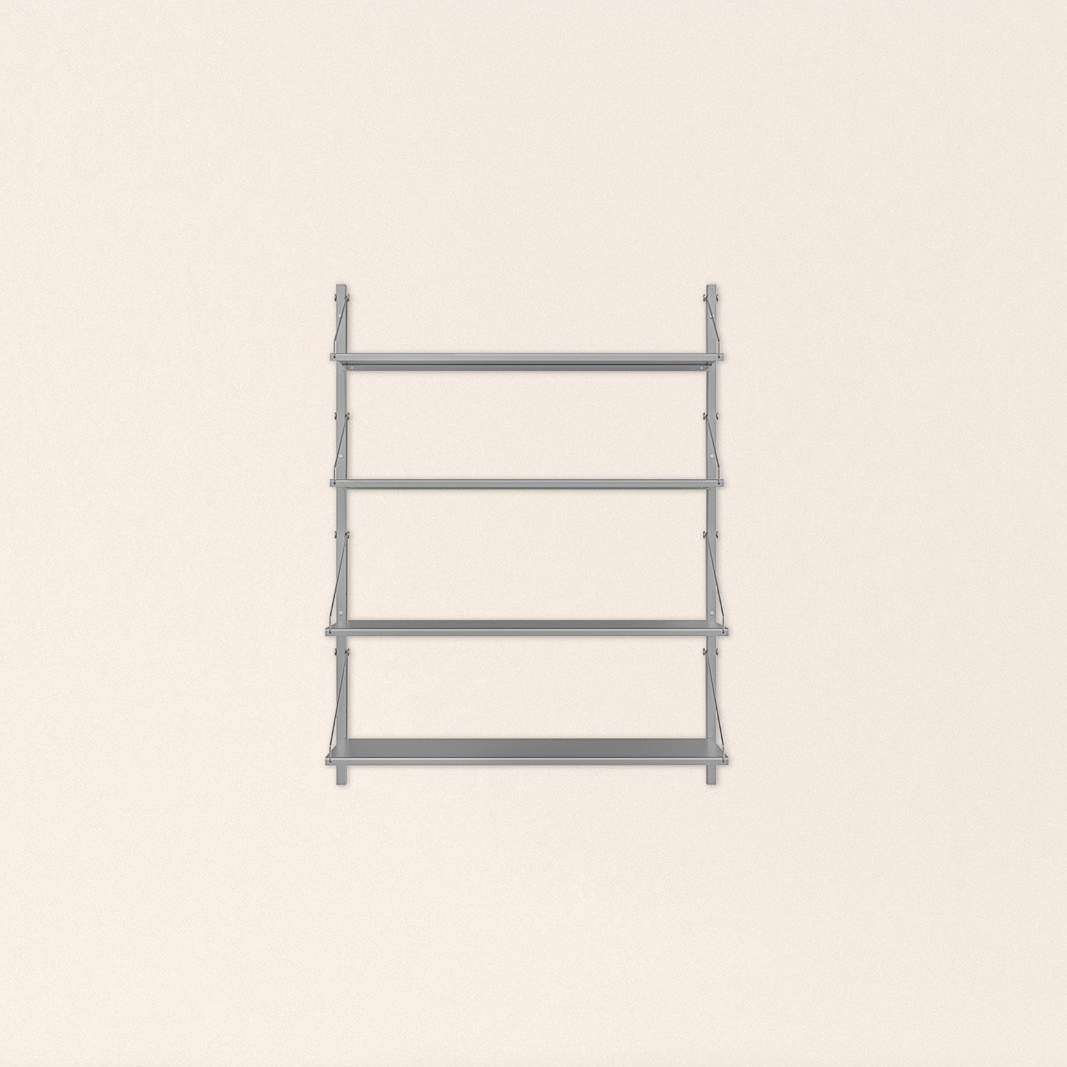 Shelf Library Stainless Steel | Single Section