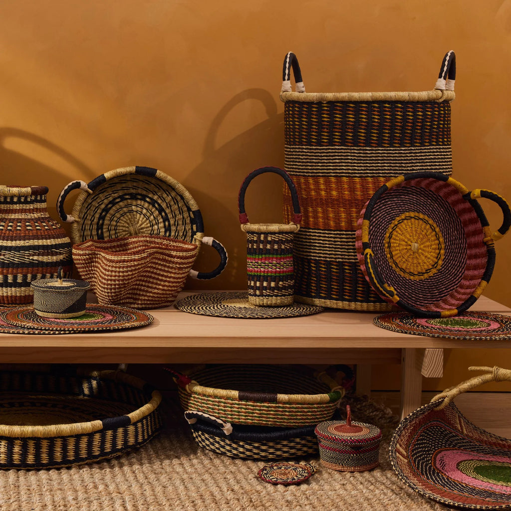 Small Woven Short Basket