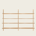 Shelf Library Natural | Double Section