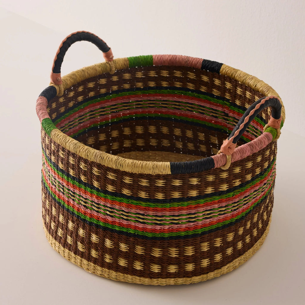 Medium Woven Short Basket