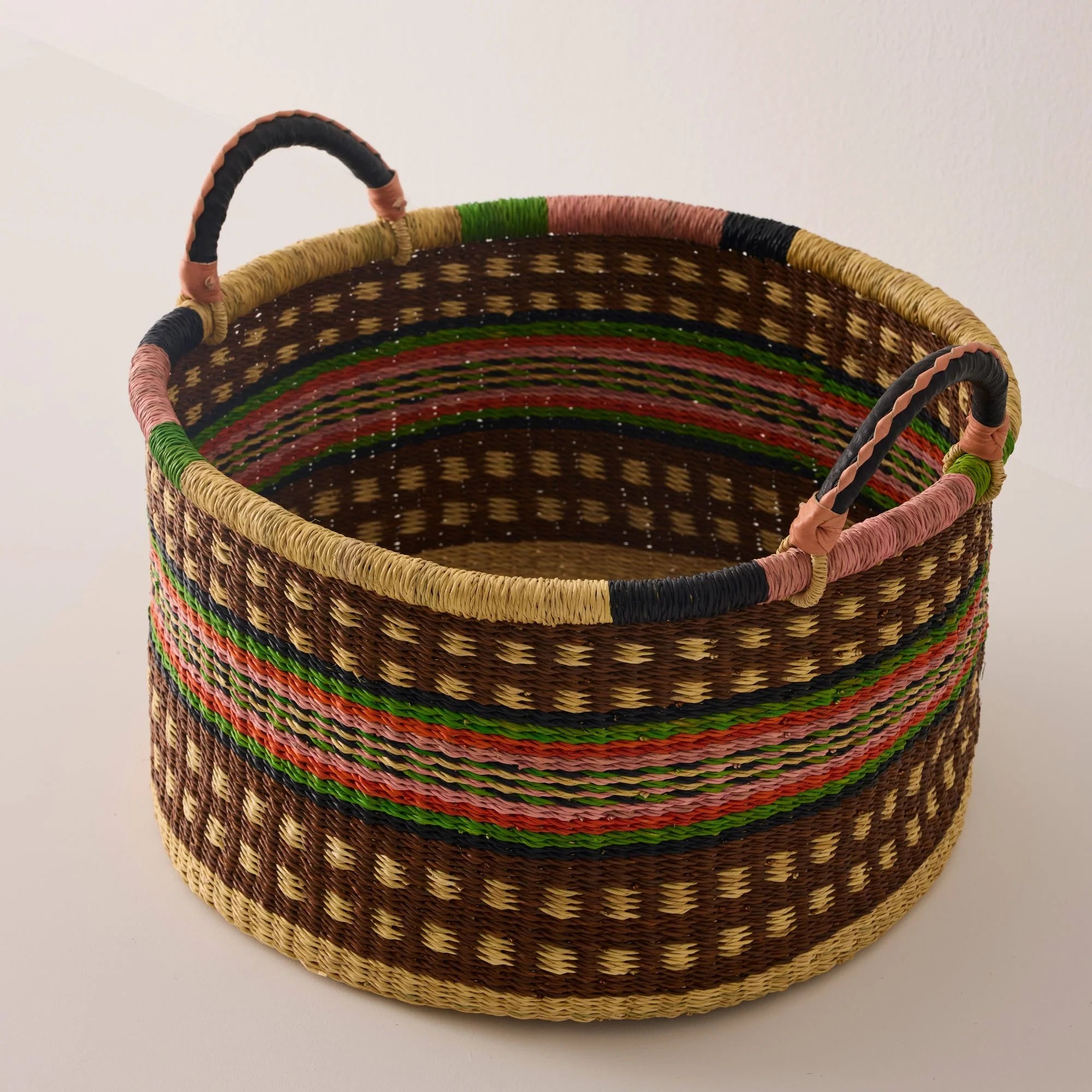Medium Woven Short Basket