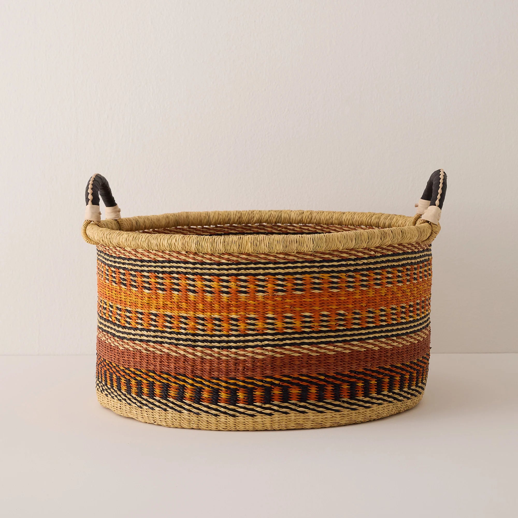 Large Woven Short Basket