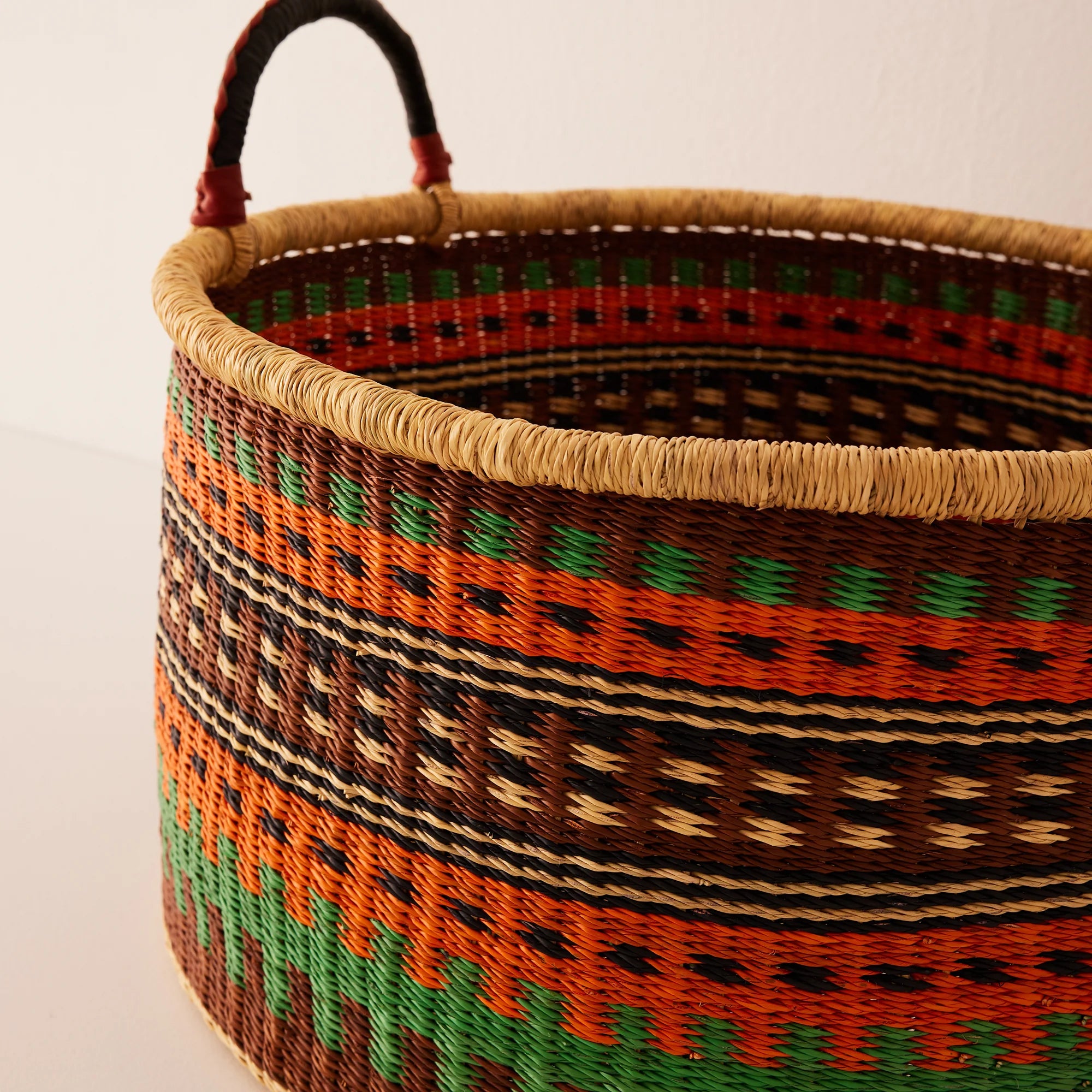 Large Woven Short Basket